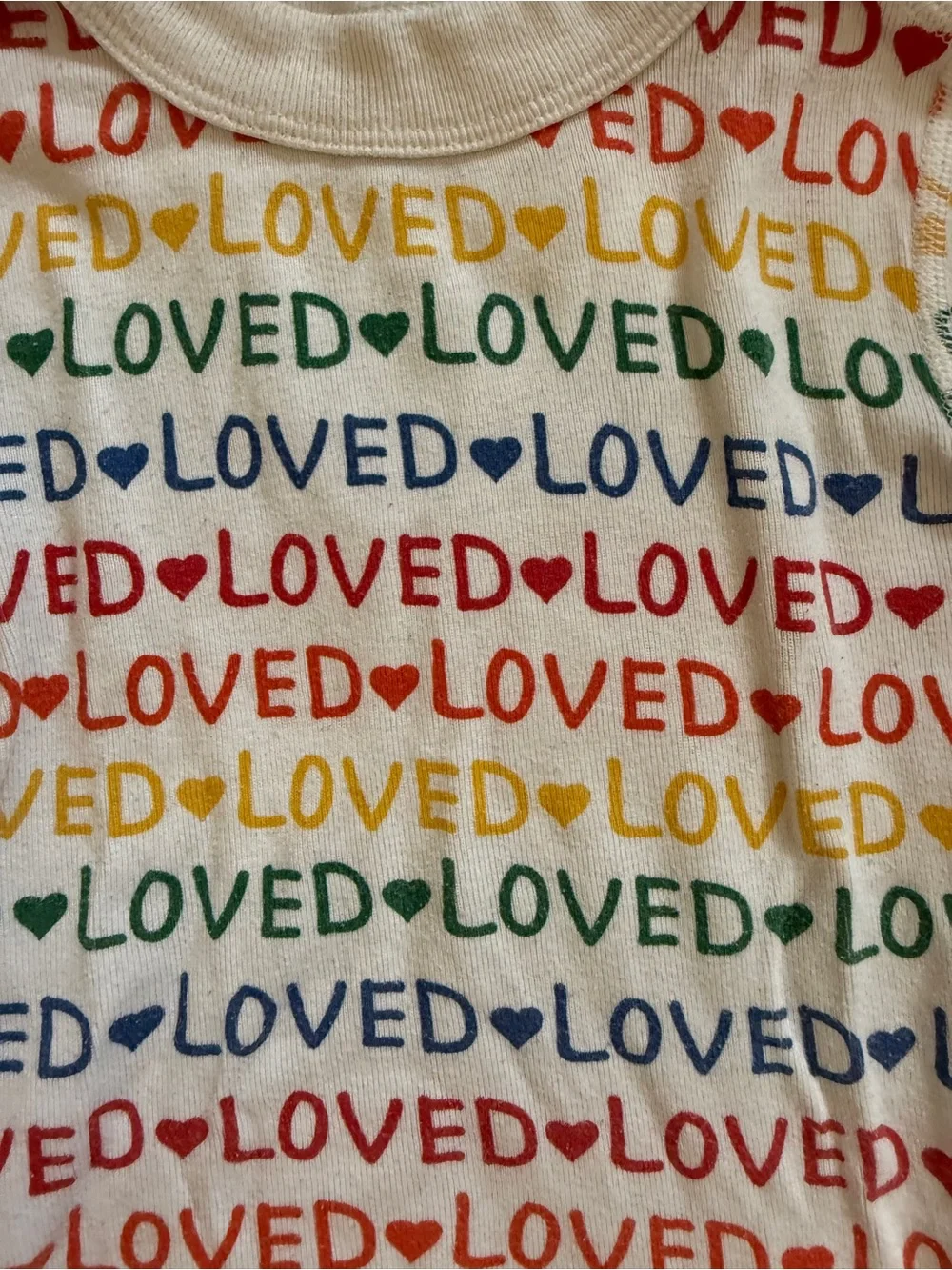 🌈Hanna Andersson Rainbow LOVED Pajamas